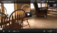 Lodging video tour of the Bears Den cabin