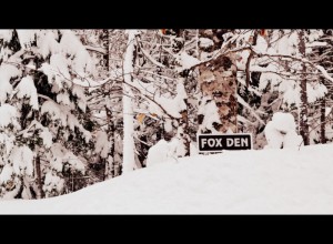 Fox Den cabin Sign