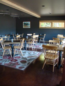 wine room in the restaurant