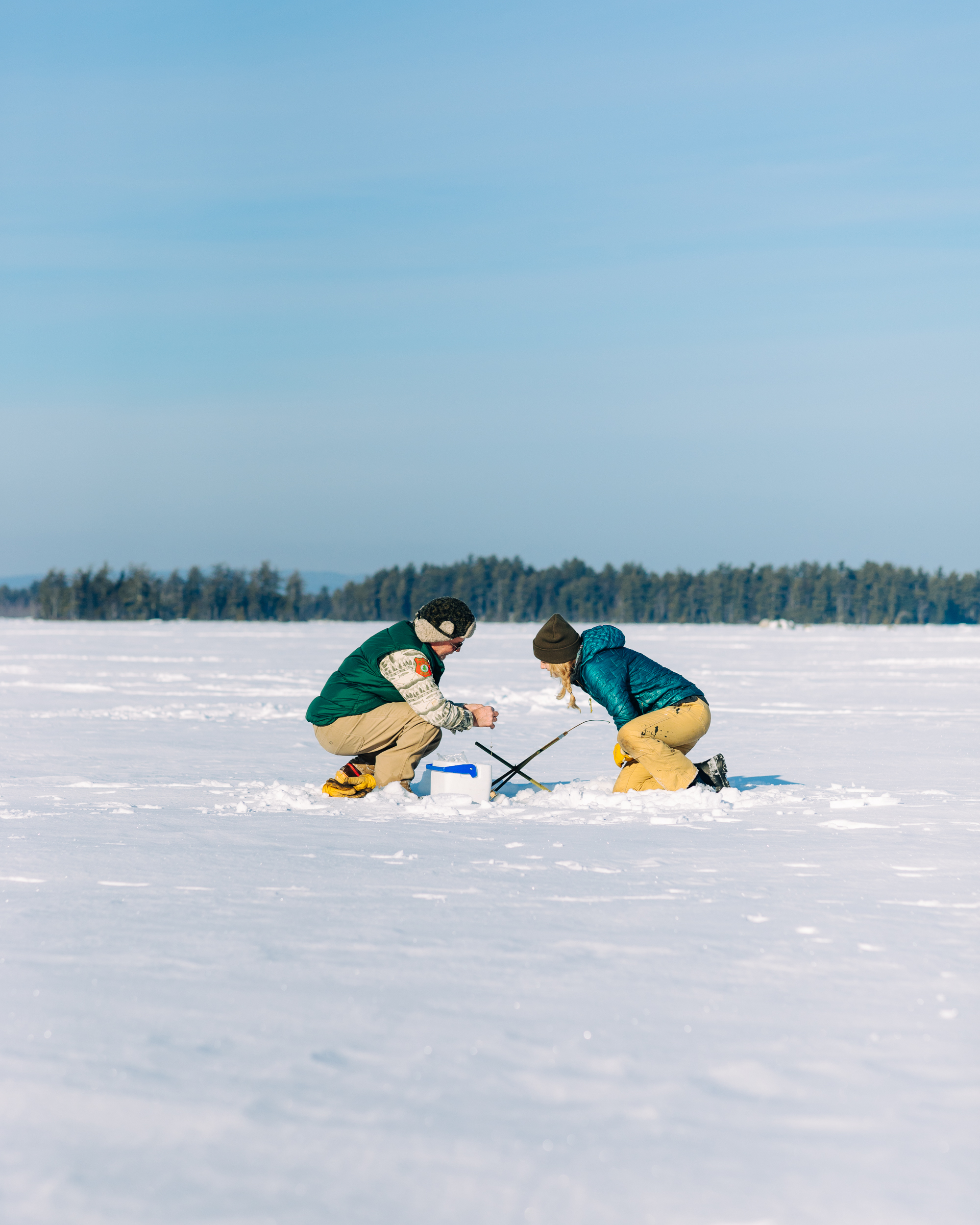 04_A week in maine -1-4 Ice Fishing on Millinocket Lake