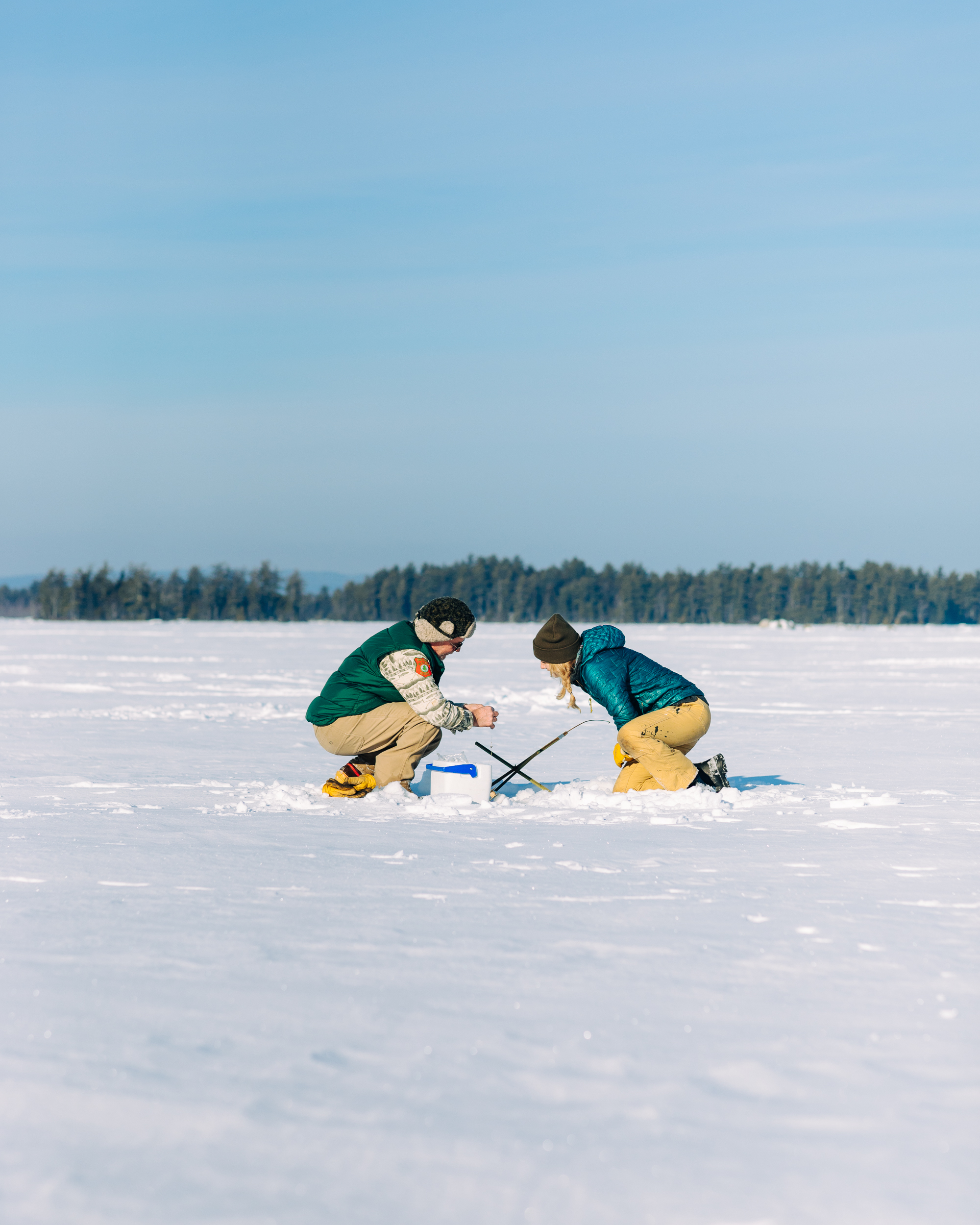 Guided Ice Fishing in Maine