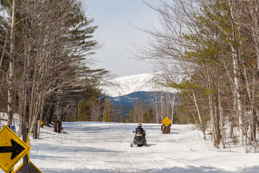 Snowmobiling In Maine