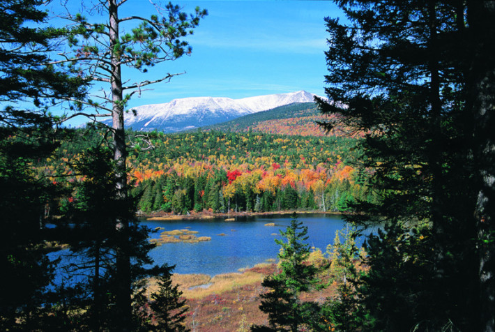 Fall on the grounds, winter on katahdin