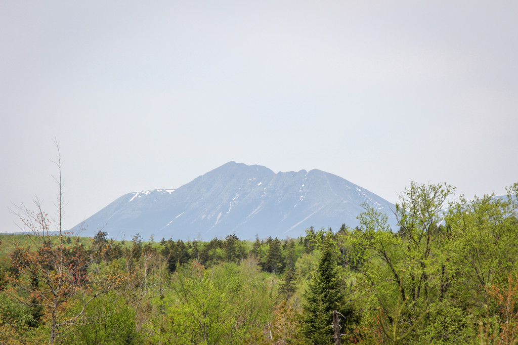 The first glimpse of Katahdin