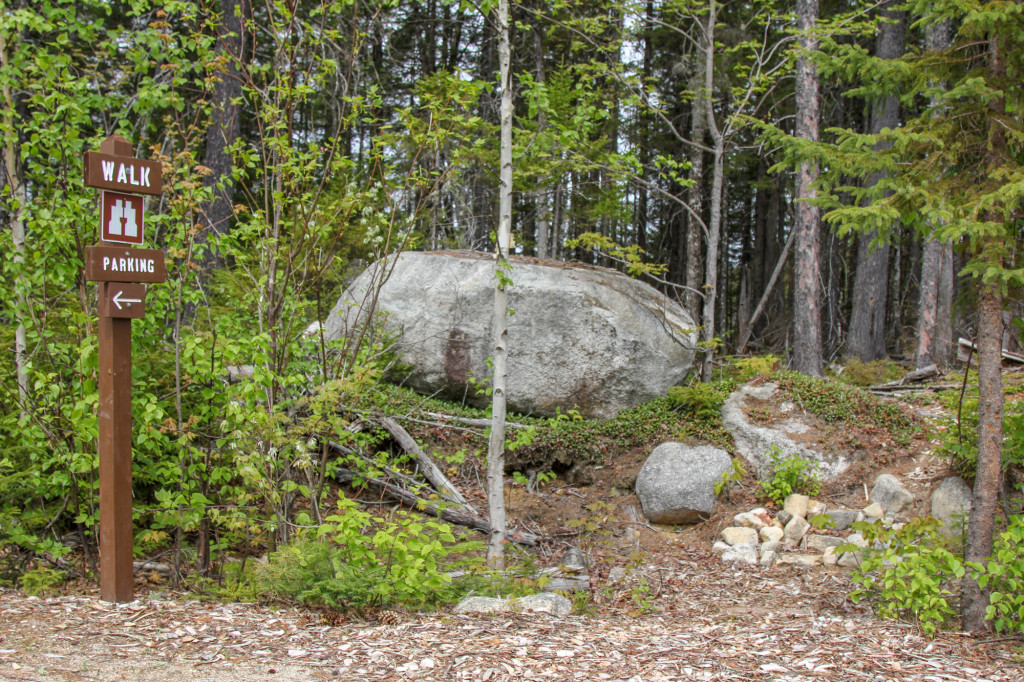 Katahdin loop trail entrance