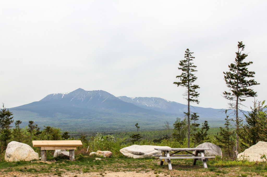 Katahdin Woods and Waters scenic outlook Loop Road