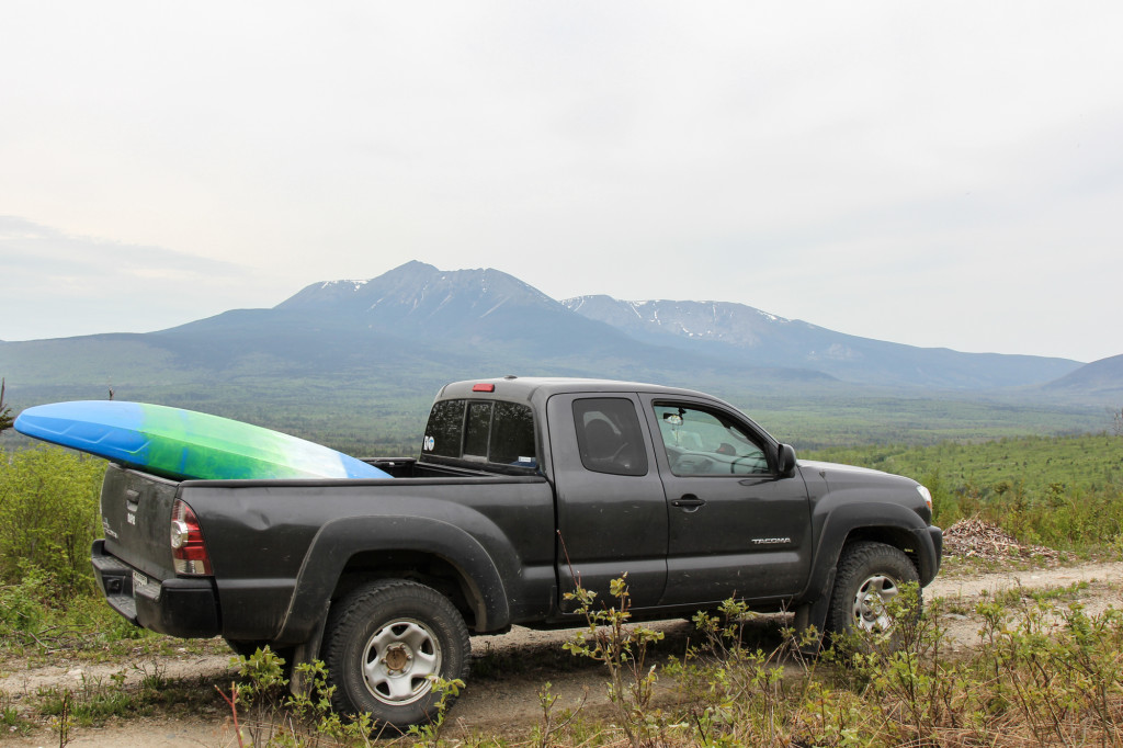 Katahdin Loop trail with kayak