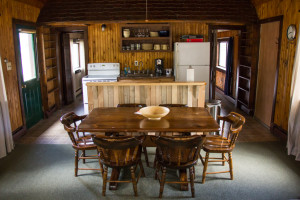 Lakeside Lodging- inside Guides cabin