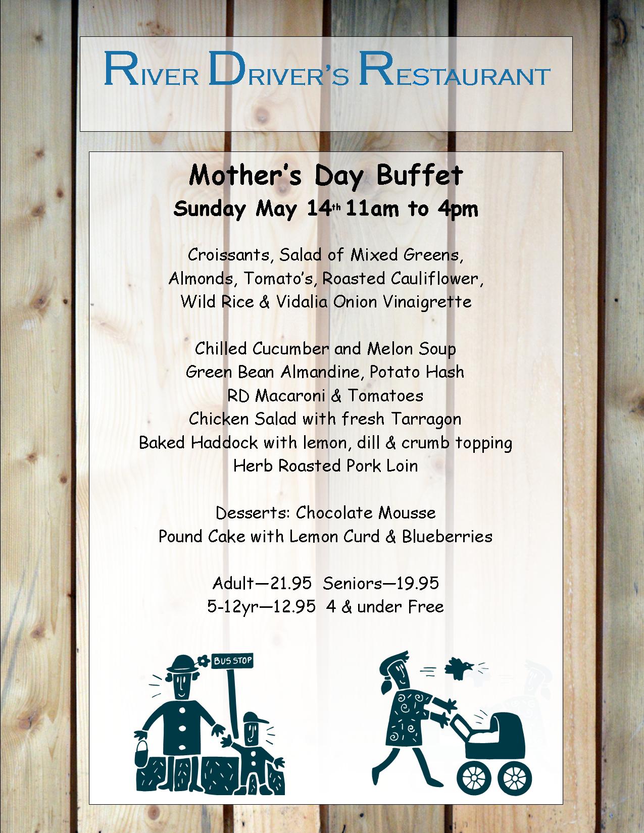 Mothers Day 2017 Menu