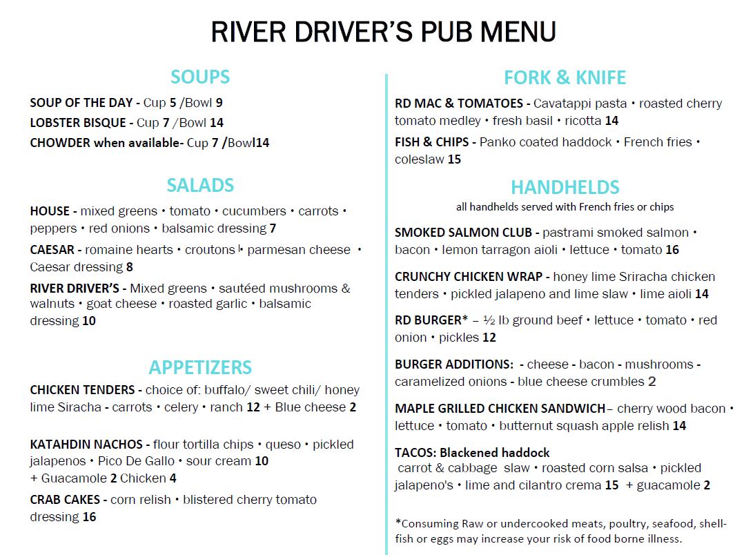 Pub.10.21.19 RD Pub Menu