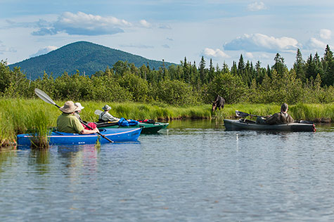 Kayaking for a photography workshop